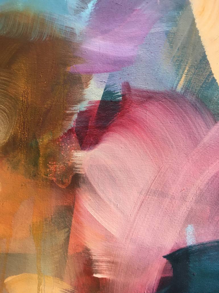 Original Abstract Expressionism Abstract Painting by Peggy Cozzi