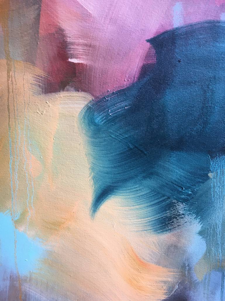 Original Abstract Expressionism Abstract Painting by Peggy Cozzi