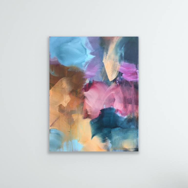 Original Abstract Expressionism Abstract Painting by Peggy Cozzi