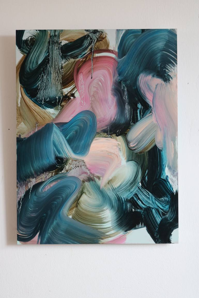Original Abstract Expressionism Abstract Painting by Peggy Cozzi