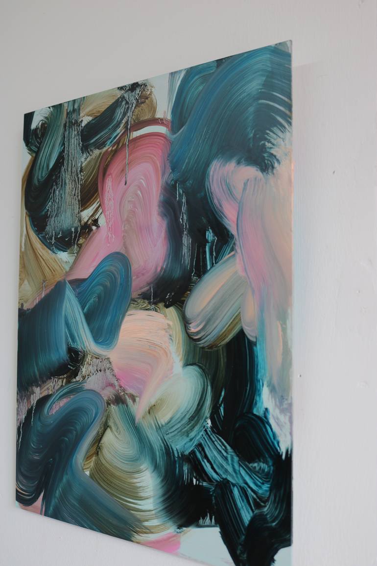 Original Abstract Expressionism Abstract Painting by Peggy Cozzi