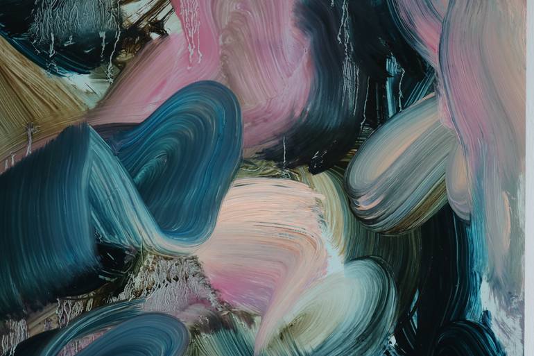 Original Abstract Expressionism Abstract Painting by Peggy Cozzi