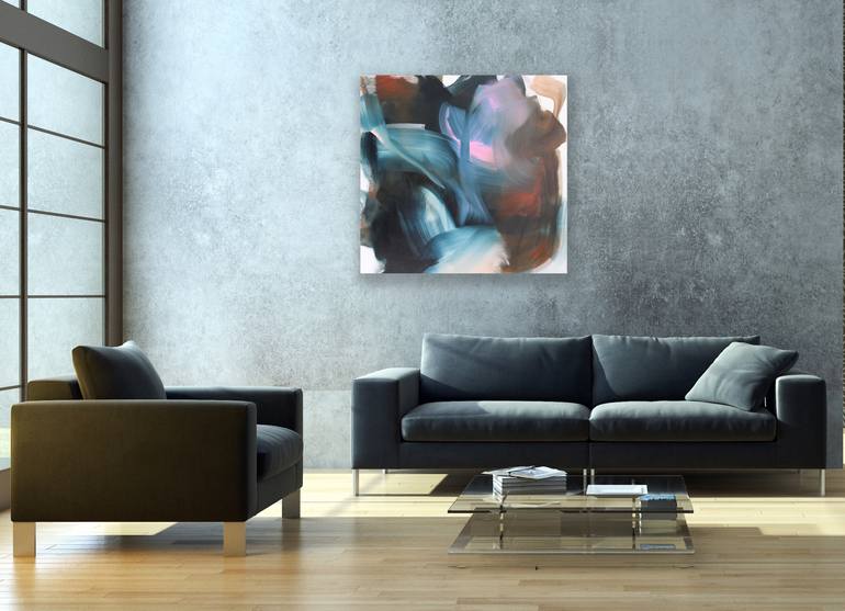 Original Abstract Expressionism Abstract Painting by Peggy Cozzi