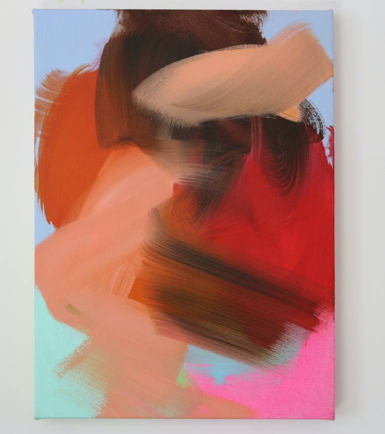 Original Abstract Expressionism Abstract Painting by Peggy Cozzi