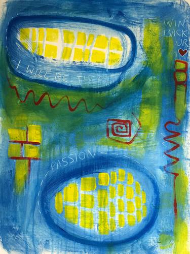 Print of Abstract Expressionism Love Paintings by Ricky Joyce