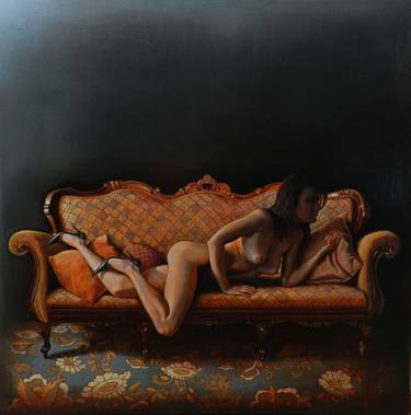 Original Figurative Nude Paintings by Raoul Sirbu
