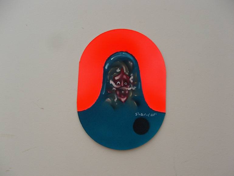 Original Conceptual Outer Space Painting by William Bil Anderson Jr