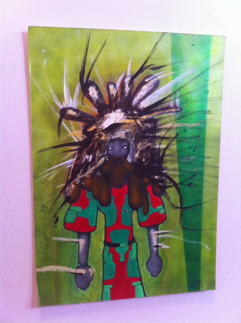 Original Abstract Expressionism Pop Culture/Celebrity Painting by William Bil Anderson Jr