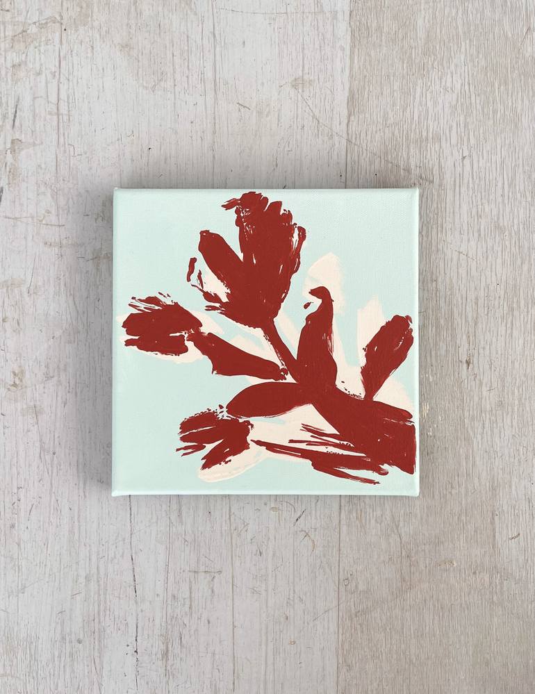 Original Abstract Floral Painting by Monica Bonzano