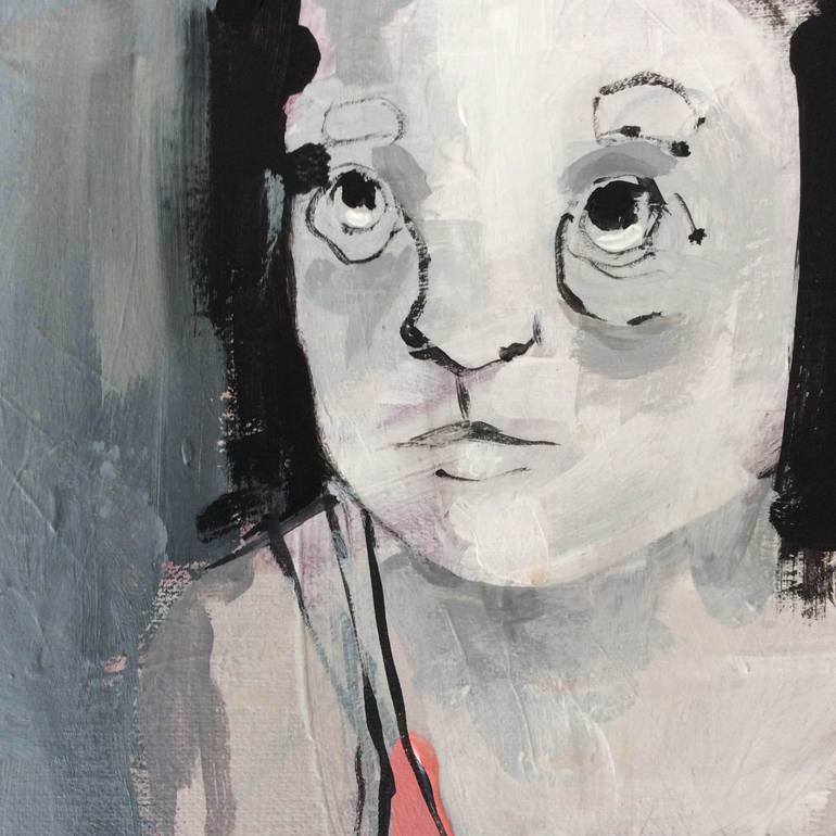 Original Expressionism People Painting by Monica Bonzano