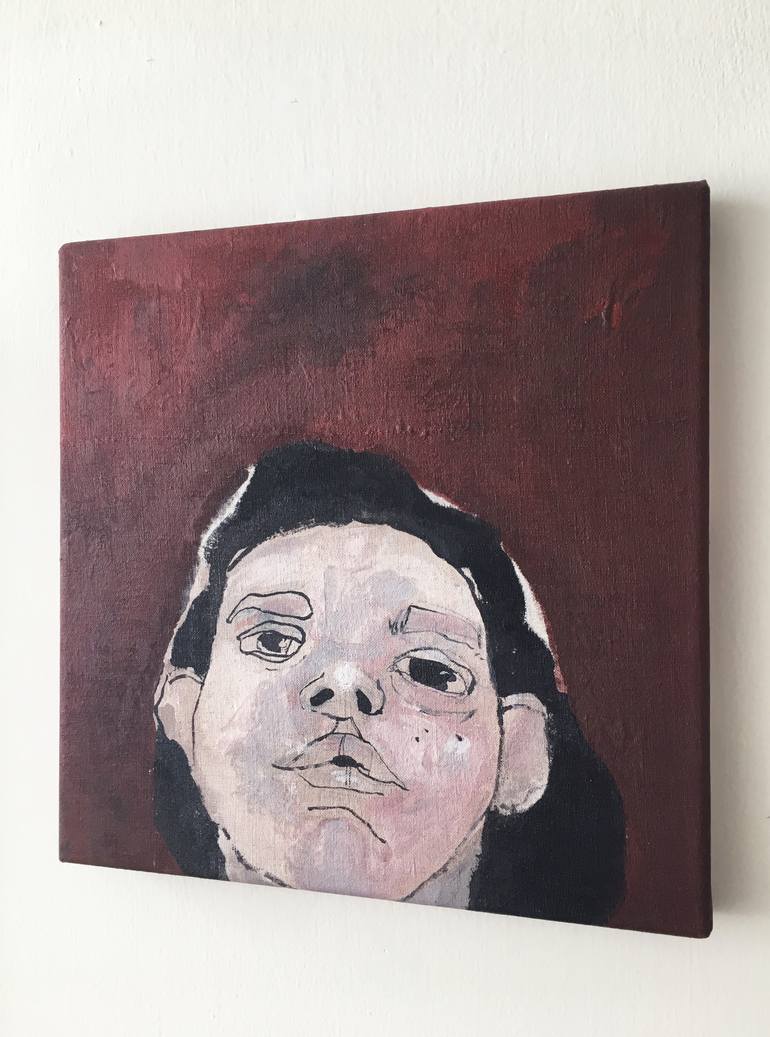 Original Expressionism Portrait Painting by Monica Bonzano