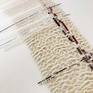 Detail-Weaving, tarlatan, silkscreened paper