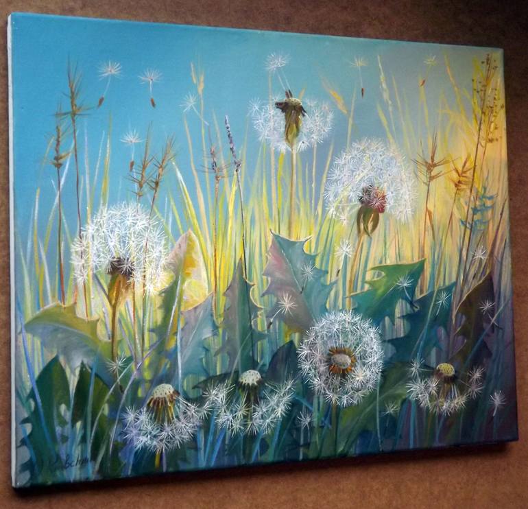 Original Impressionism Floral Painting by Aurum Arts