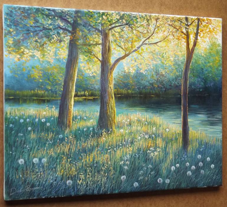 Original Impressionism Landscape Painting by Aurum Arts