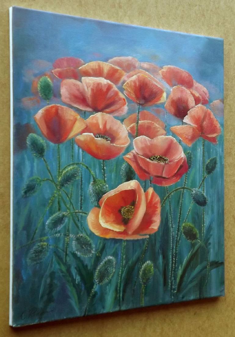 Original Realism Floral Painting by Aurum Arts