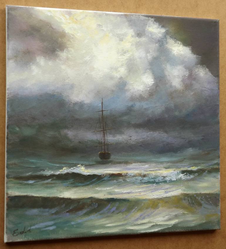 Original Realism Seascape Painting by Aurum Arts