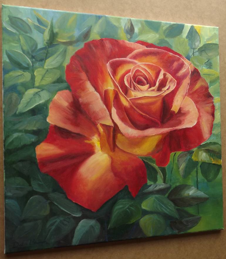 Rose Painting by Aurum Arts | Saatchi Art