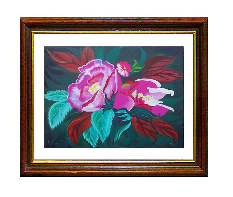 Original Figurative Botanic Painting by Aldo R Suarez