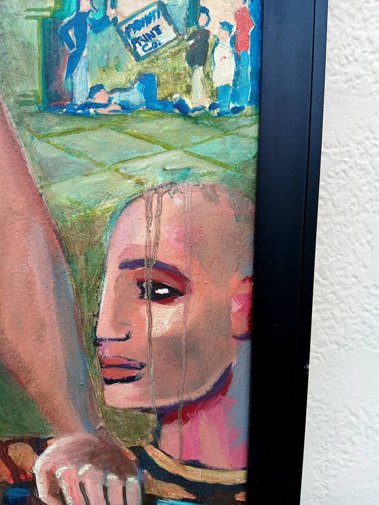 Original Expressionism Nude Painting by Aldo R Suarez