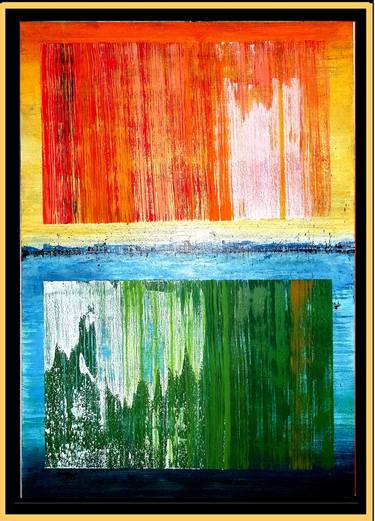 Original Abstract Expressionism Abstract Paintings by Aldo R Suarez