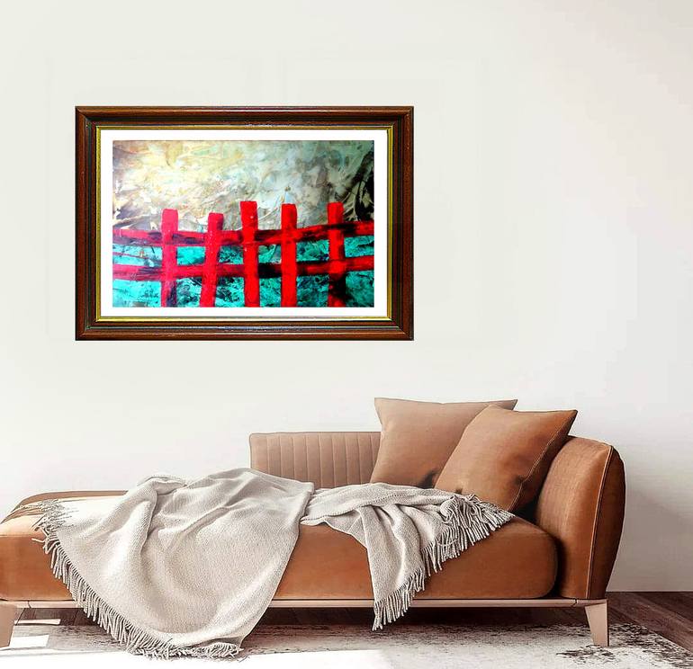 Original Abstract Expressionism Abstract Painting by Aldo R Suarez