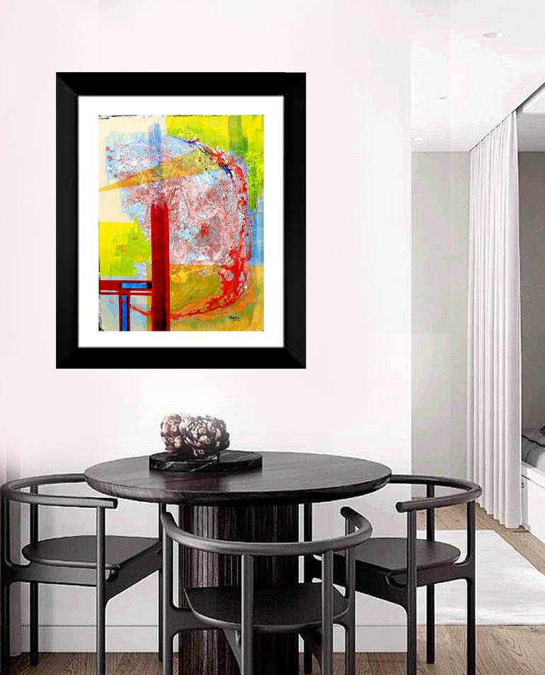 Original Abstract Expressionism Abstract Painting by Aldo R Suarez