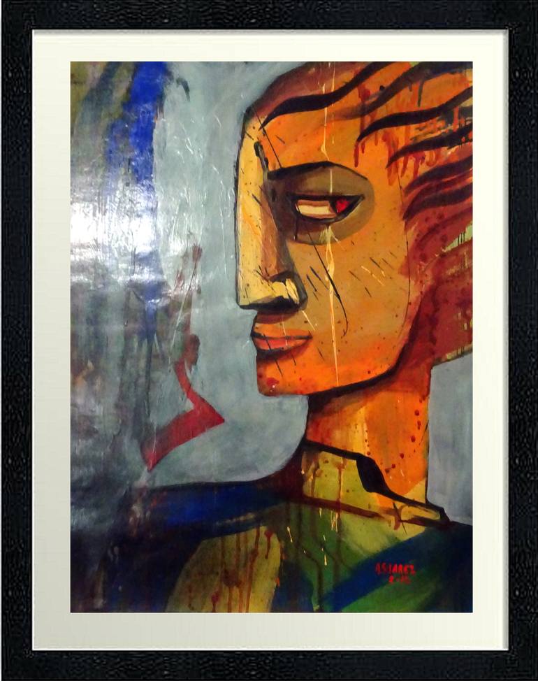 Original Cubism Fashion Painting by Aldo R Suarez