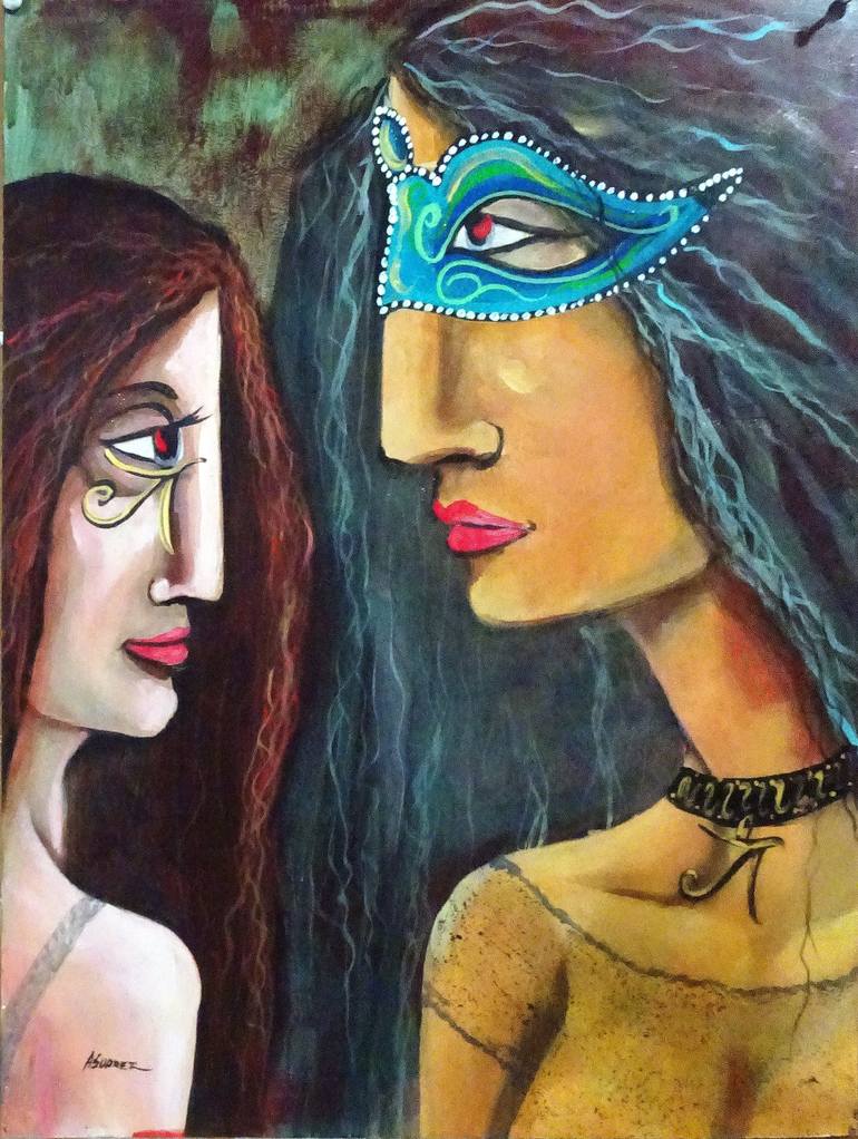 Print of Contemporary Classical mythology Paintings by Aldo R Suarez