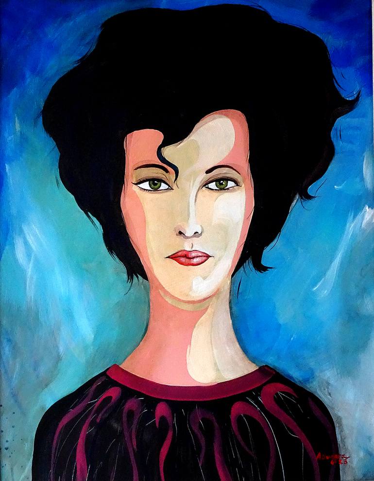 Original Contemporary People Painting by Aldo R Suarez