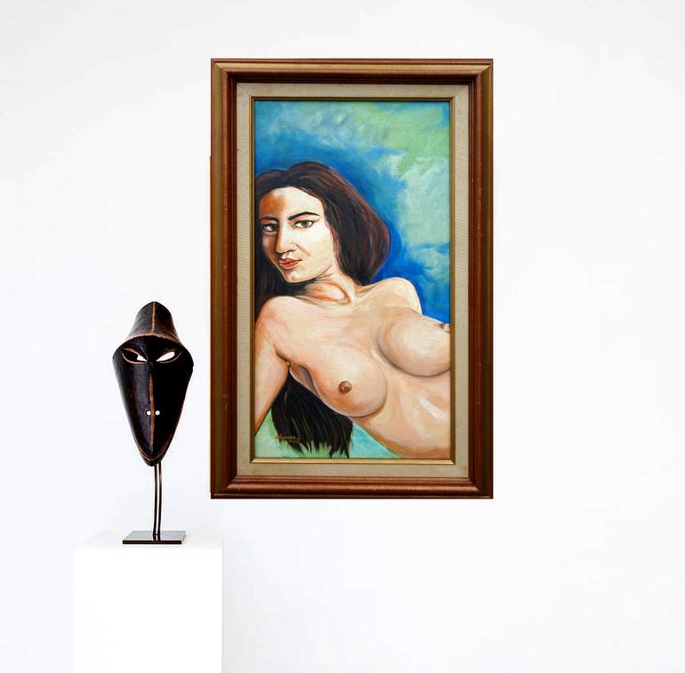 Original Contemporary Nude Painting by Aldo R Suarez