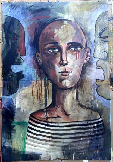 Original Contemporary People Paintings by Aldo R Suarez