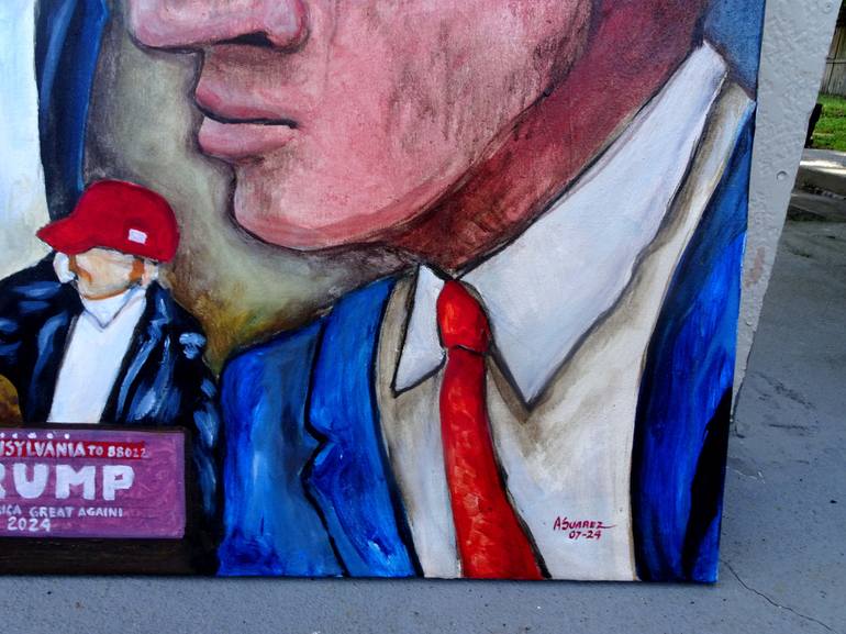 Original Contemporary Politics Painting by Aldo R Suarez