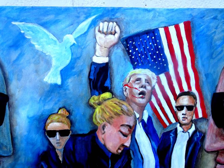 Original Contemporary Politics Painting by Aldo R Suarez