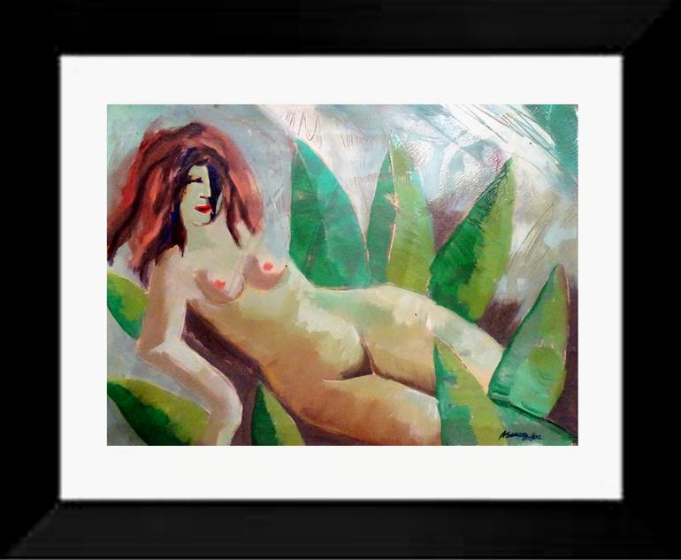 Original Contemporary Love Painting by Aldo R Suarez