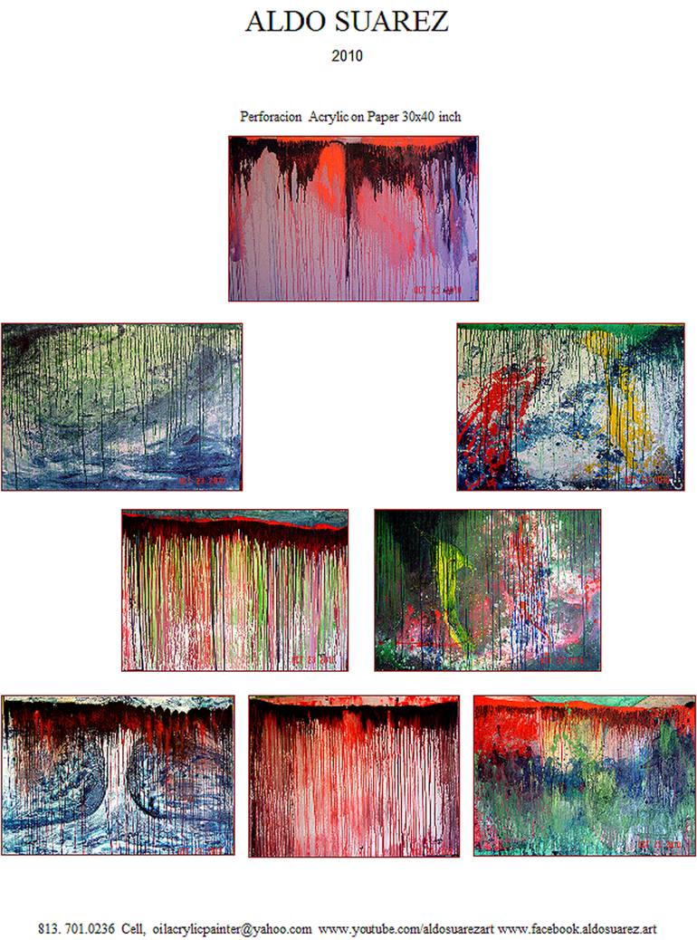 Original Abstract Painting by Aldo R Suarez