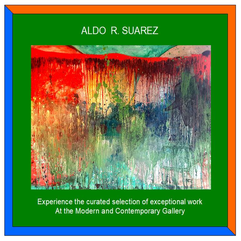 Original Abstract Painting by Aldo R Suarez