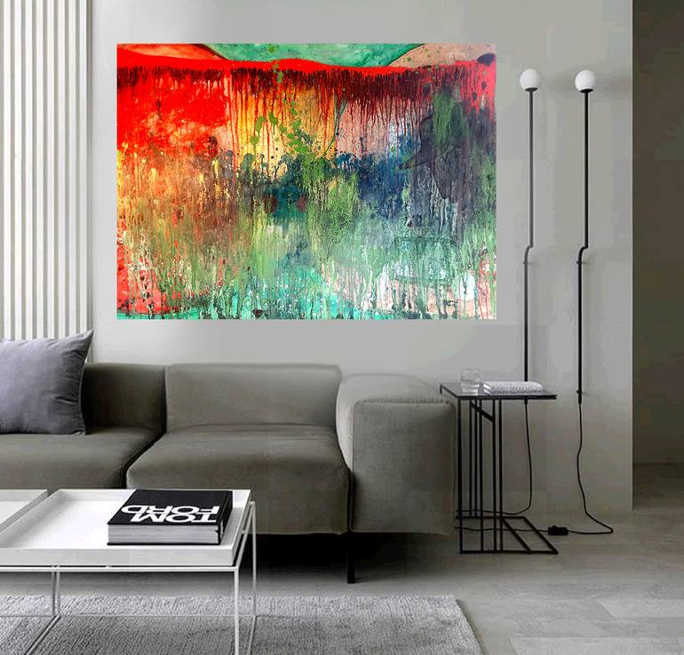 Original Abstract Painting by Aldo R Suarez