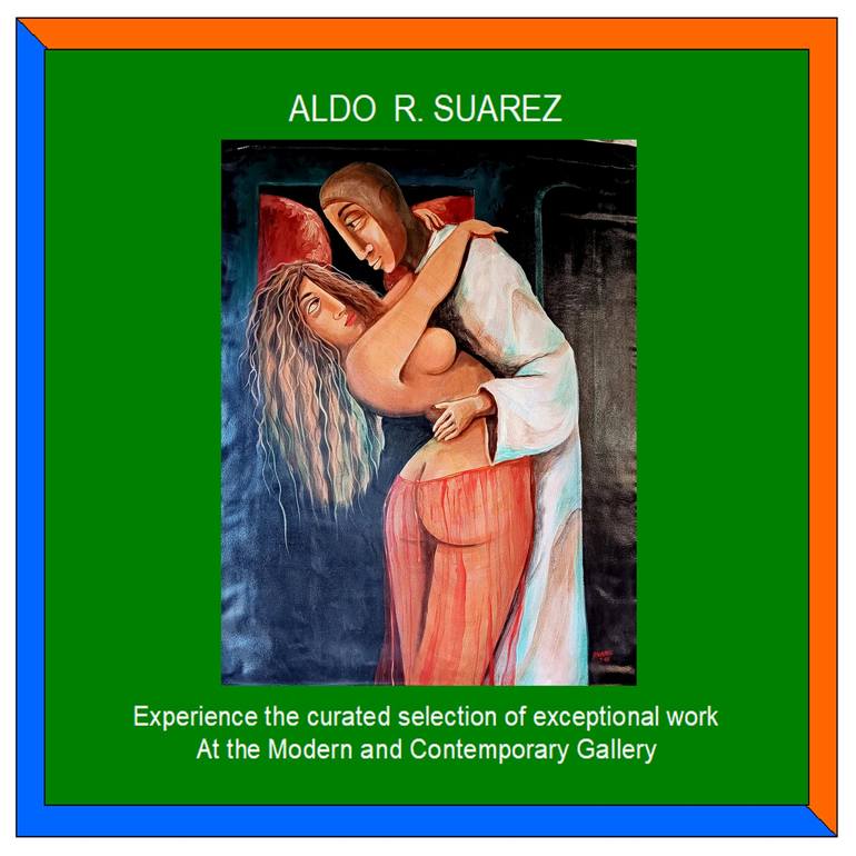 Original Contemporary Love Painting by Aldo R Suarez
