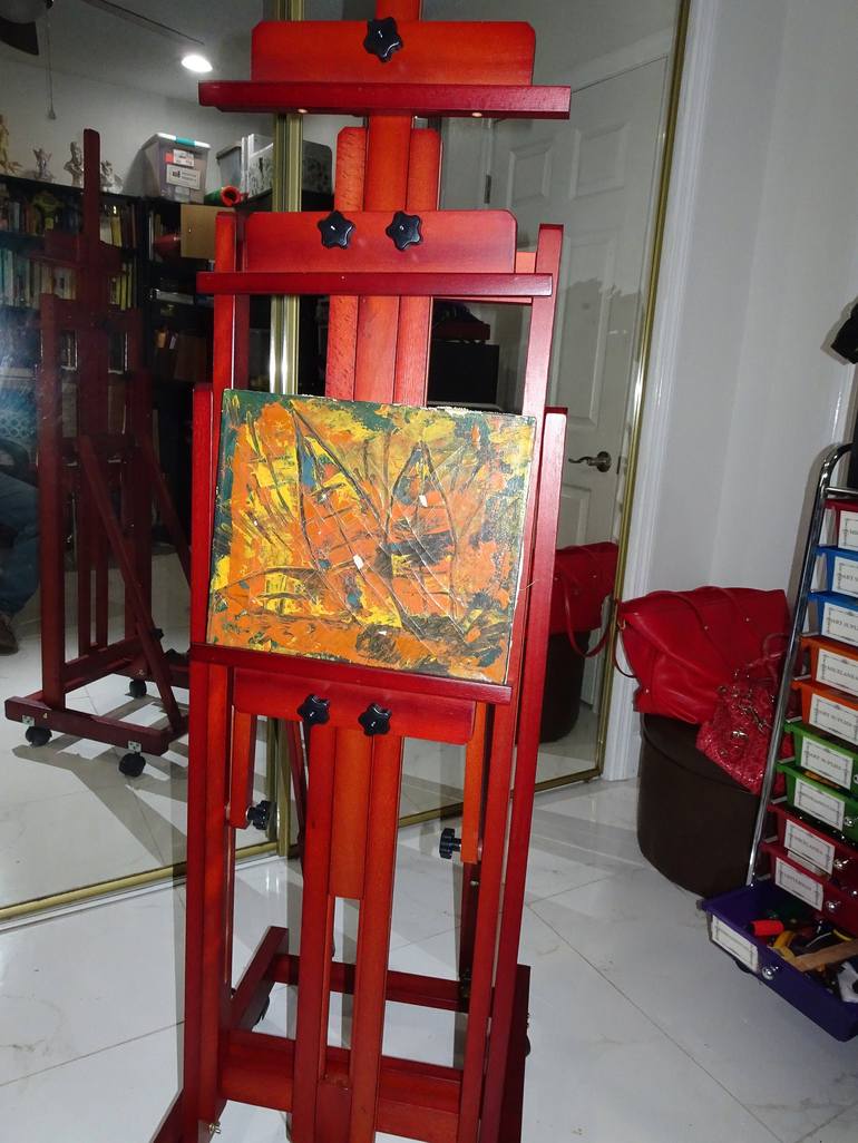Original Conceptual Abstract Painting by Aldo R Suarez