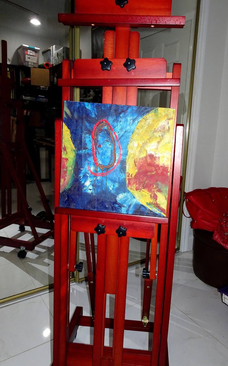 Original Conceptual Abstract Painting by Aldo R Suarez