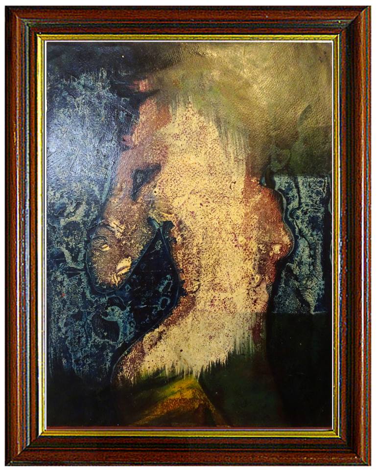 Original Pop Art Nude Painting by Aldo R Suarez