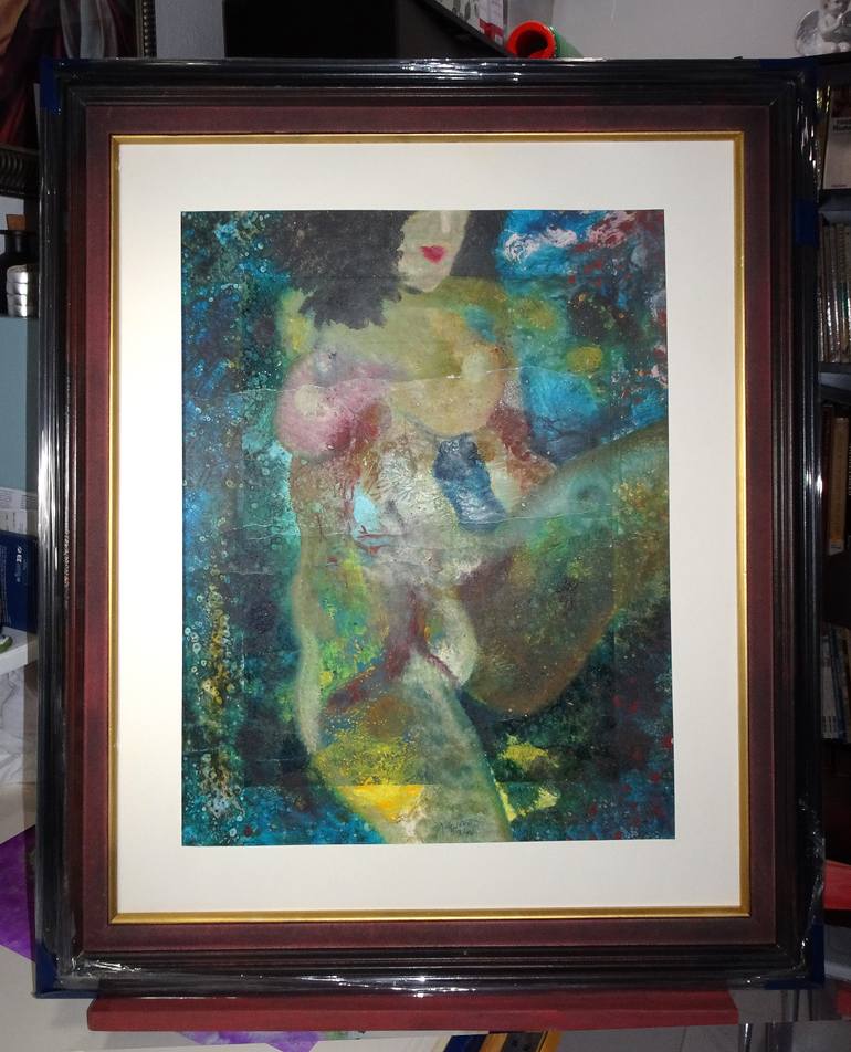 Original Contemporary Nude Painting by Aldo R Suarez
