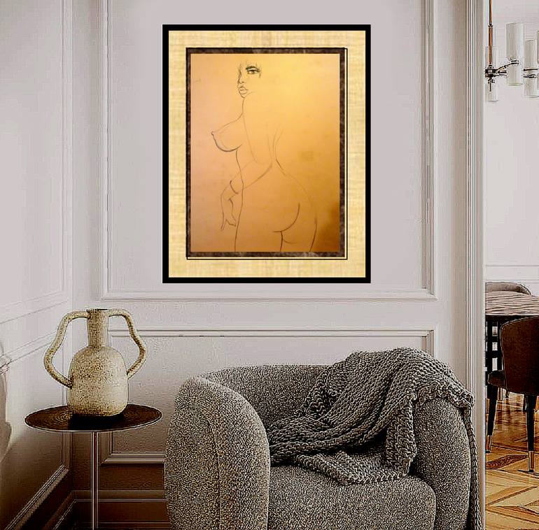 Original Contemporary Nude Painting by Aldo R Suarez