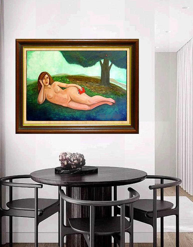 Original Nude Painting by Aldo R Suarez
