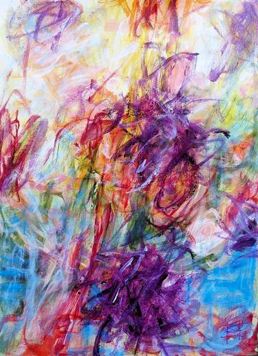 Original Abstract Expressionism Abstract Painting by Danielle Caron