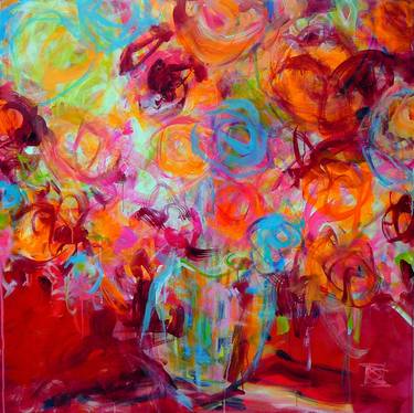 Original Expressionism Floral Paintings by Danielle Caron