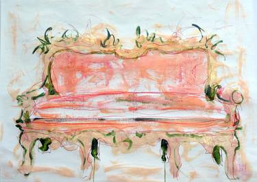 Original Expressionism Interiors Paintings by Danielle Caron