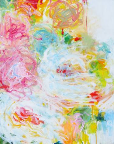 Print of Expressionism Floral Paintings by Danielle Caron