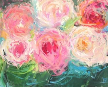 Original Expressionism Floral Paintings by Danielle Caron