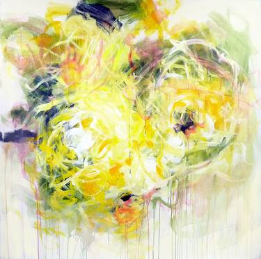 Original Abstract Expressionism Floral Paintings by Danielle Caron